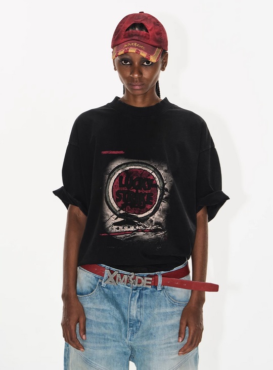 BLIND NO PLAN Washed Vintage Printed Tee | Face 3 Face