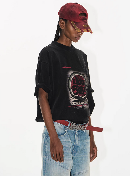 BLIND NO PLAN Washed Vintage Printed Tee | Face 3 Face