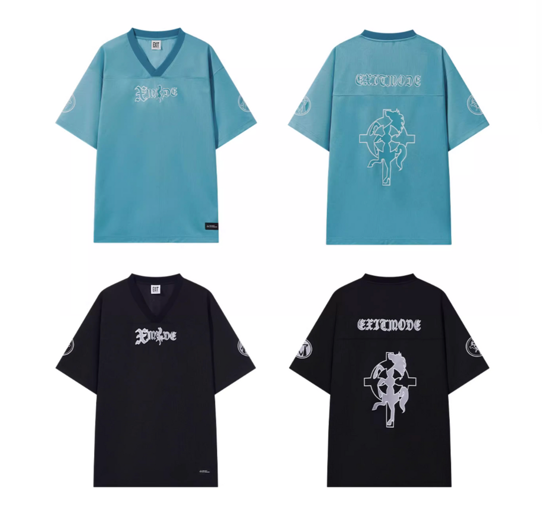 BLIND NO PLAN Cross Horse Print Hockey Jersey Tee | Face 3 Face