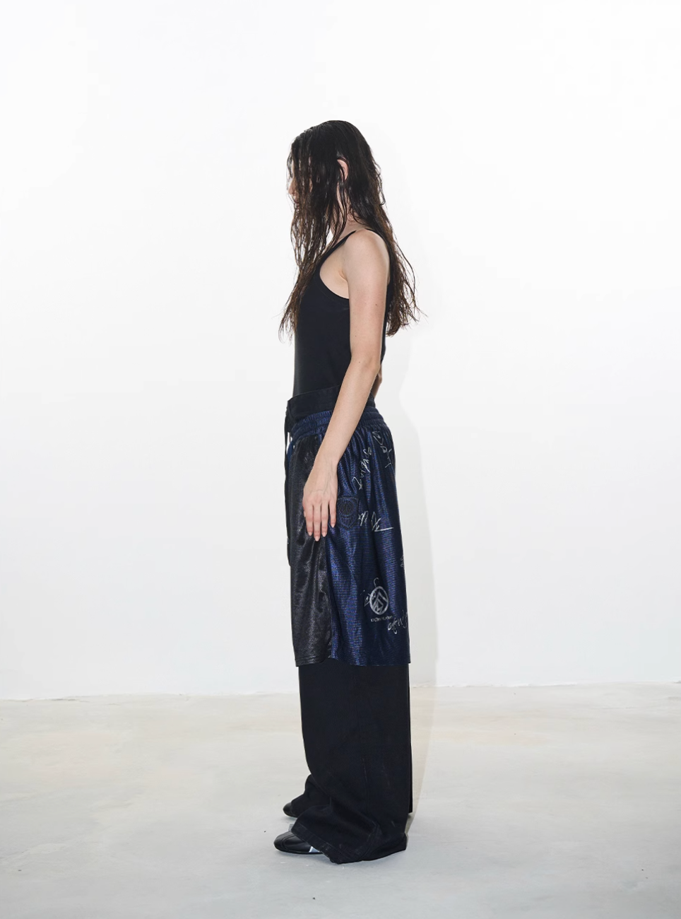 BLIND NO PLAN Graffiti Print Sport Double-layer Pants | Face 3 Face