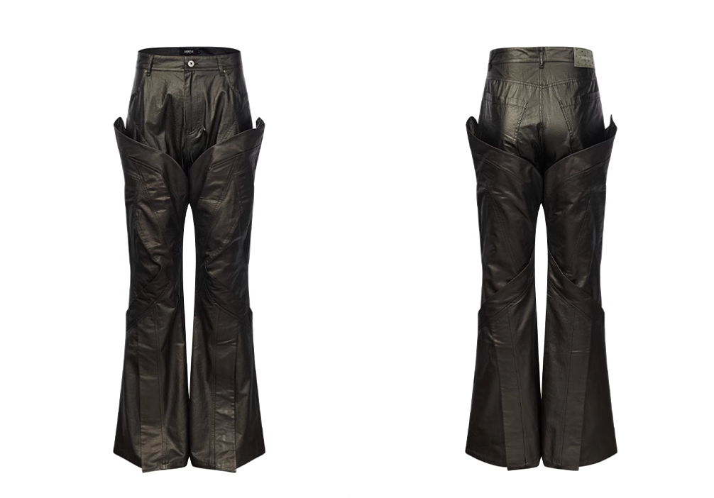 BLIND NO PLAN Double-Layer Patchwork Pants | Face 3 Face