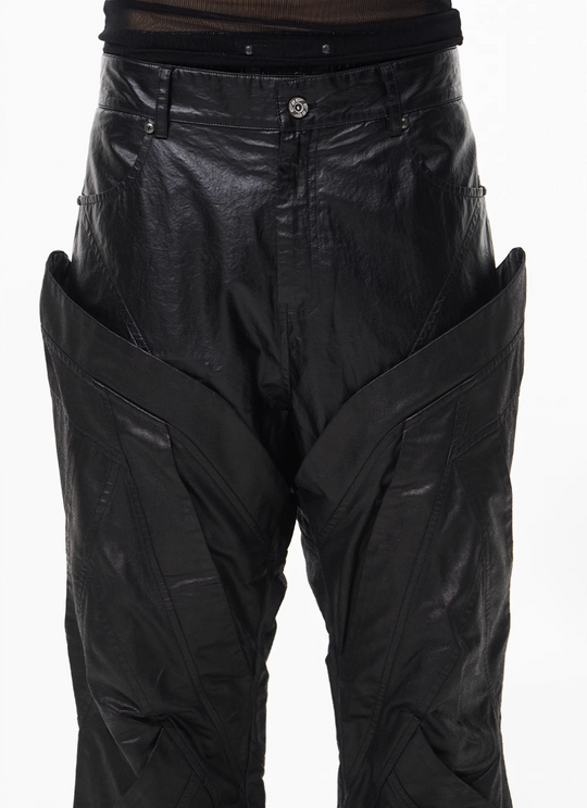 BLIND NO PLAN Double-Layer Patchwork Pants | Face 3 Face