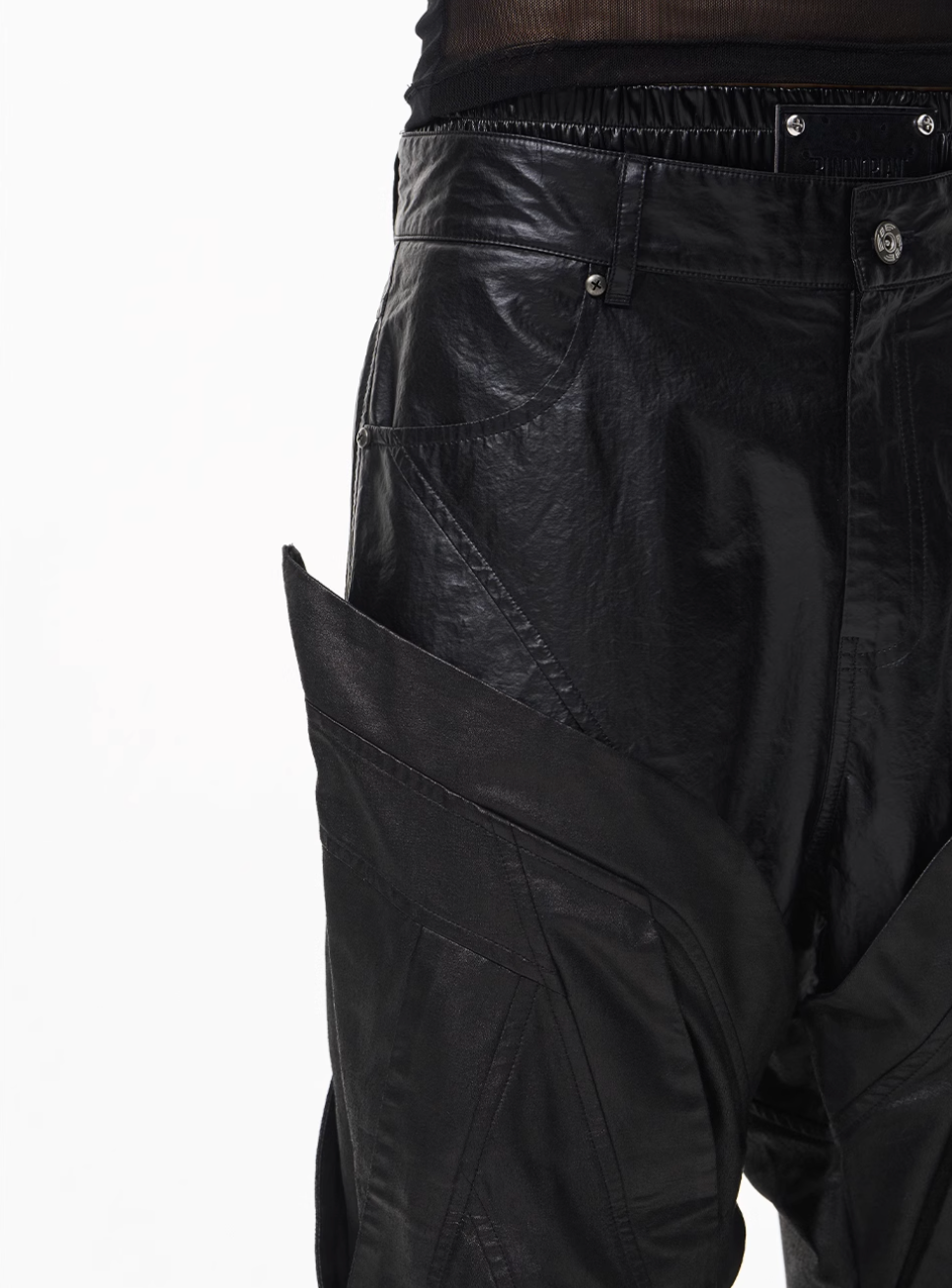 BLIND NO PLAN Double-Layer Patchwork Pants | Face 3 Face