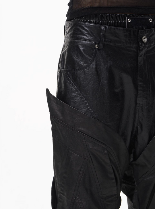 BLIND NO PLAN Double-Layer Patchwork Pants | Face 3 Face