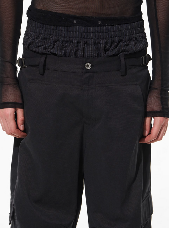 BLIND NO PLAN Triple Layer Color Blocking Work Pants | Face 3 Face