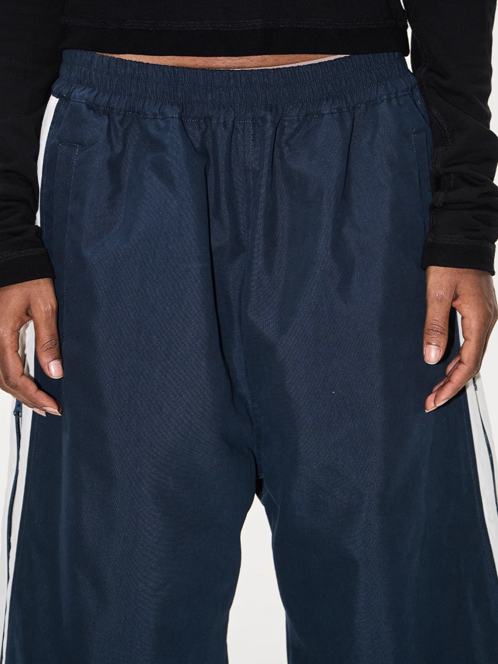 BLIND NO PLAN Double-Layer Color-Blocking Patchwork Sports Pants | Face 3 Face