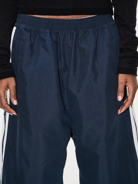 BLIND NO PLAN Double-Layer Color-Blocking Patchwork Sports Pants | Face 3 Face