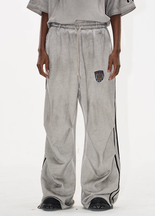 BLIND NO PLAN Distressed Washed Baggy Sport Sweatpants | Face 3 Face
