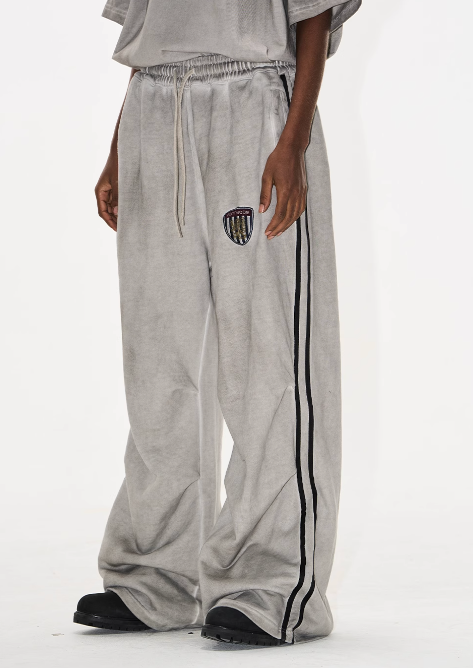 BLIND NO PLAN Distressed Washed Baggy Sport Sweatpants | Face 3 Face