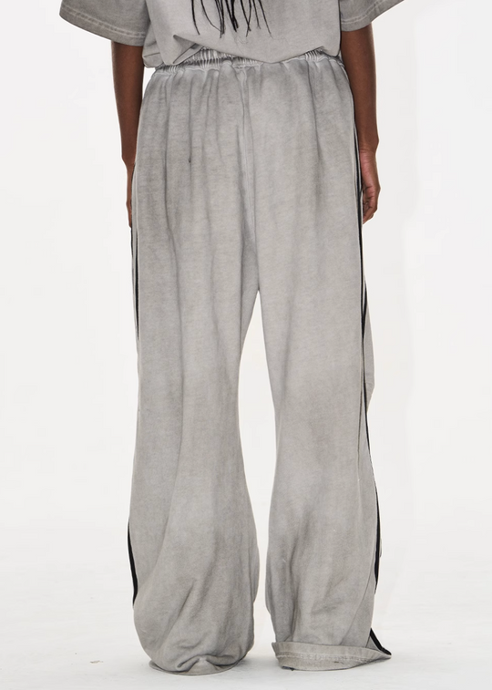 BLIND NO PLAN Distressed Washed Baggy Sport Sweatpants | Face 3 Face