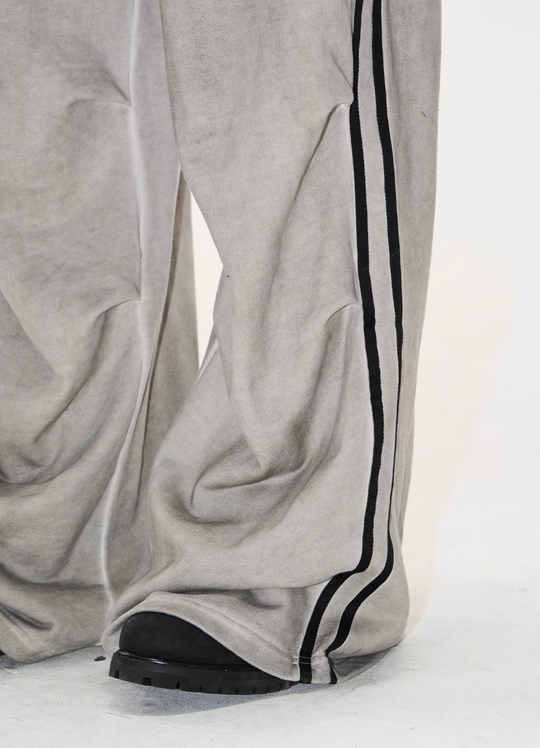 BLIND NO PLAN Distressed Washed Baggy Sport Sweatpants | Face 3 Face