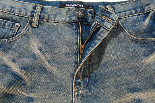 BLIND NO PLAN Aged Yellowed Whisker Washed Bootcut Jeans | Face 3 Face