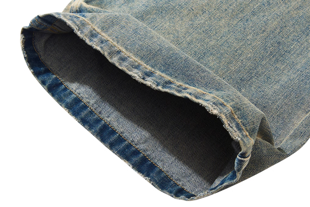 BLIND NO PLAN Aged Yellowed Whisker Washed Bootcut Jeans | Face 3 Face