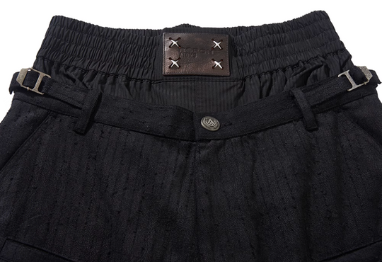 BLIND NO PLAN Removable Double-Waist Multi-Pocket Work Cargo Pants | Face 3 Face