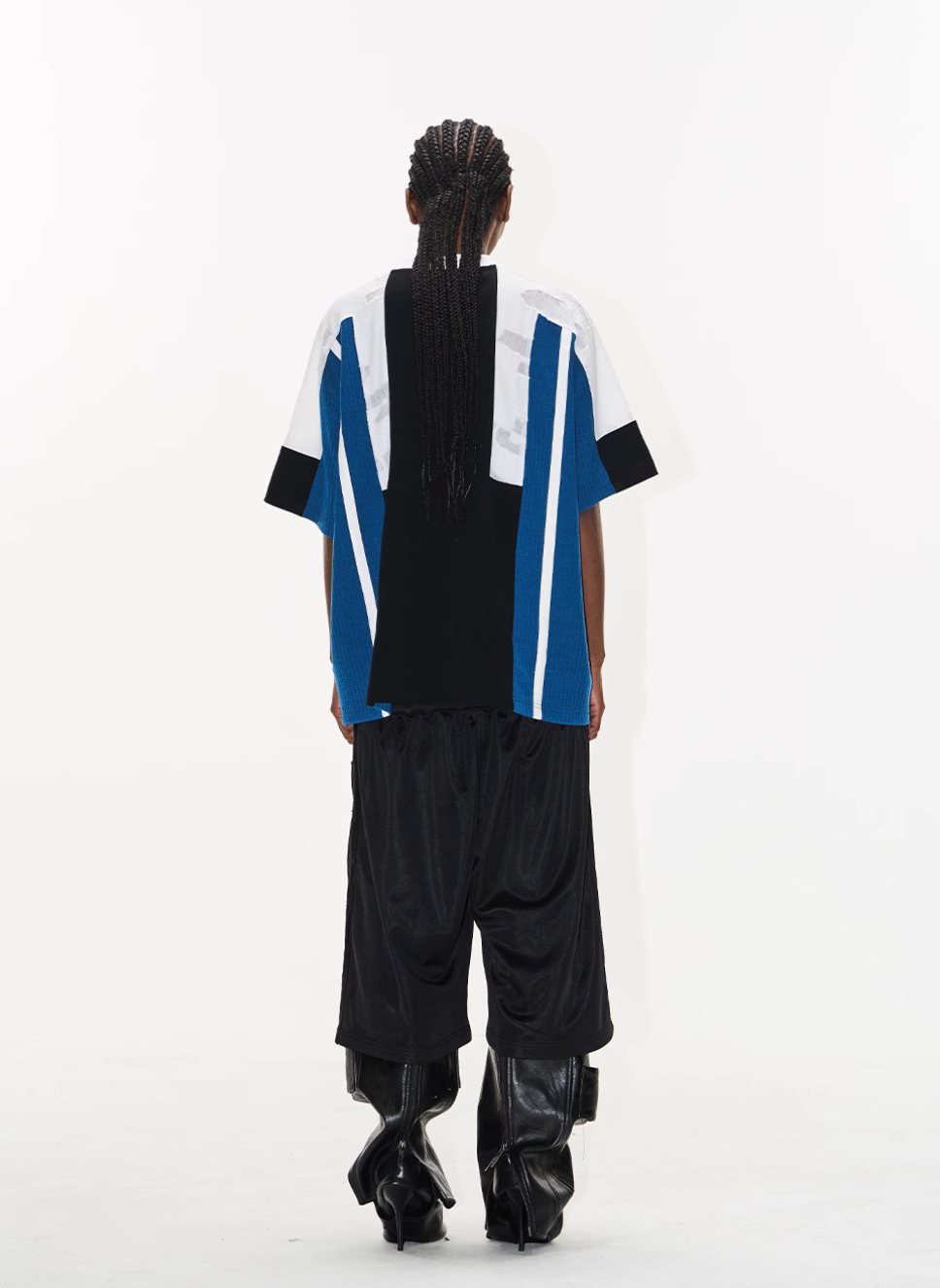 BLIND NO PLAN Multi-Layer Waist Sweat Shorts | Face 3 Face