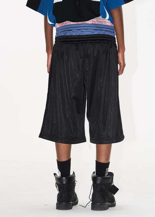 BLIND NO PLAN Multi-Layer Waist Sweat Shorts | Face 3 Face