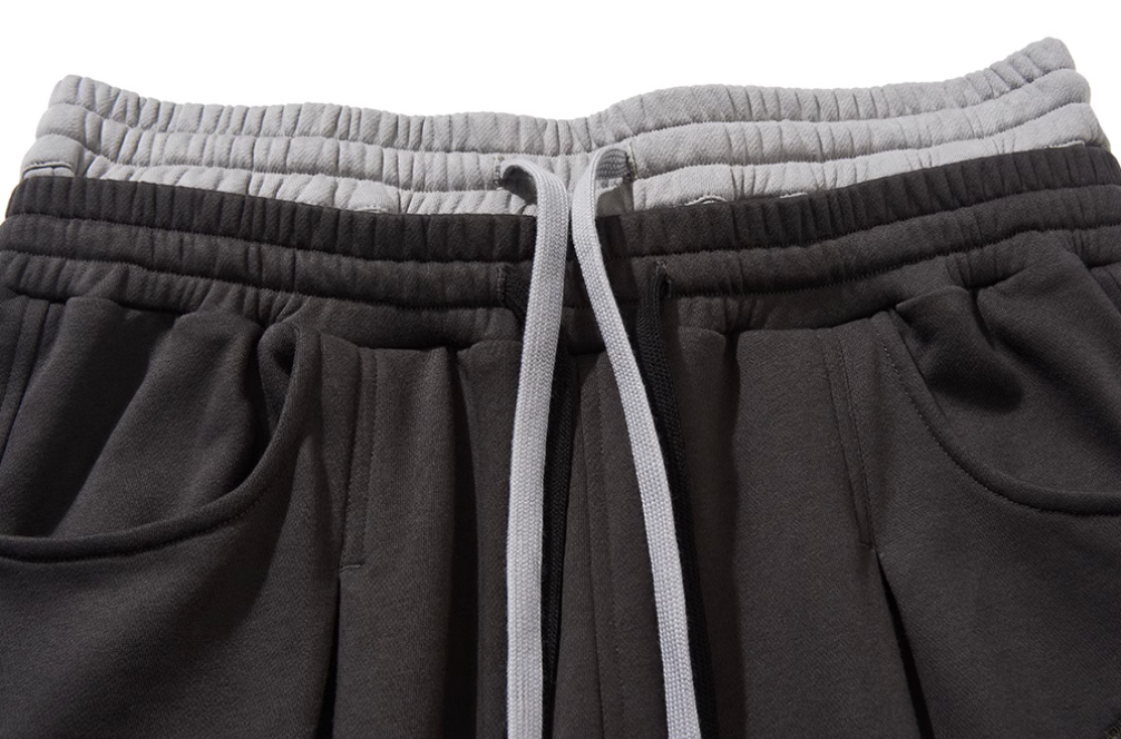 BLIND NO PLAN Double-Waisted Pinch Pleat Sweatpants | Face 3 Face