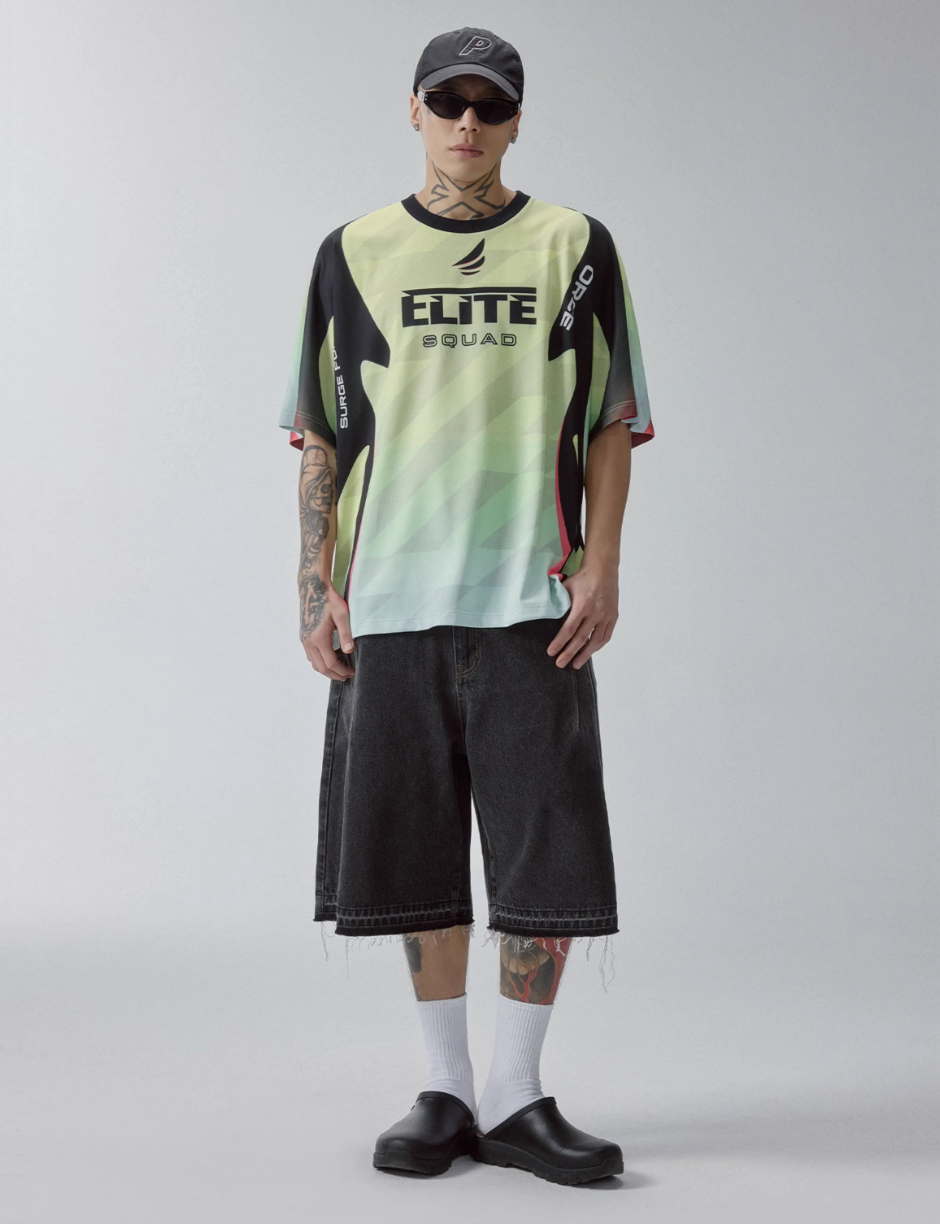 F2CE Quick-Drying Contrast Panel Printed Uniform Jersey | Face 3 Face