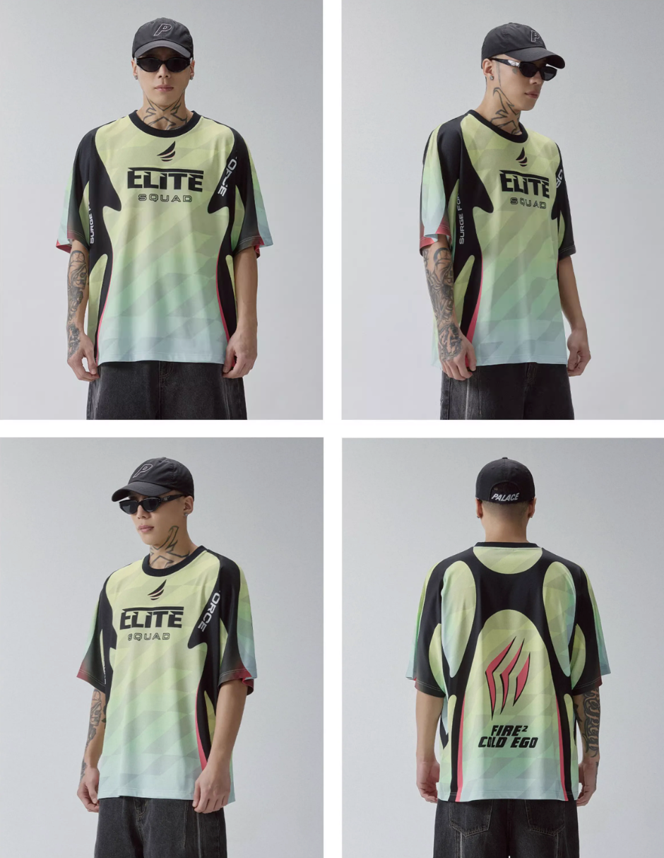 F2CE Quick-Drying Contrast Panel Printed Uniform Jersey | Face 3 Face