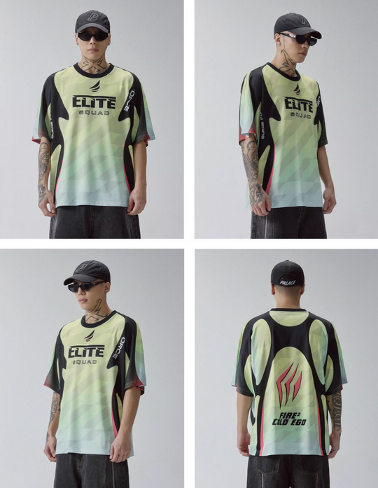 F2CE Quick-Drying Contrast Panel Printed Uniform Jersey | Face 3 Face