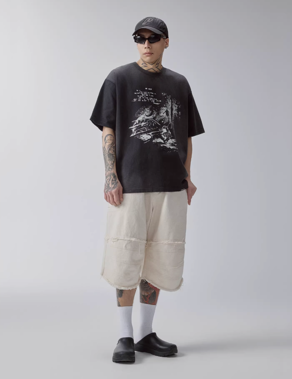 F2CE Retro Printed Washed Gradient Tee | Face 3 Face