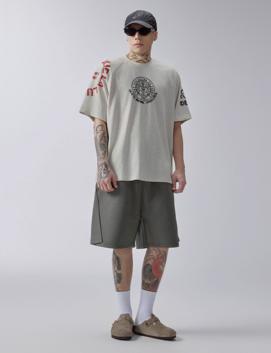 F2CE QUÊTE INFINIE Printed Raglan Sleeve Tee | Face 3 Face