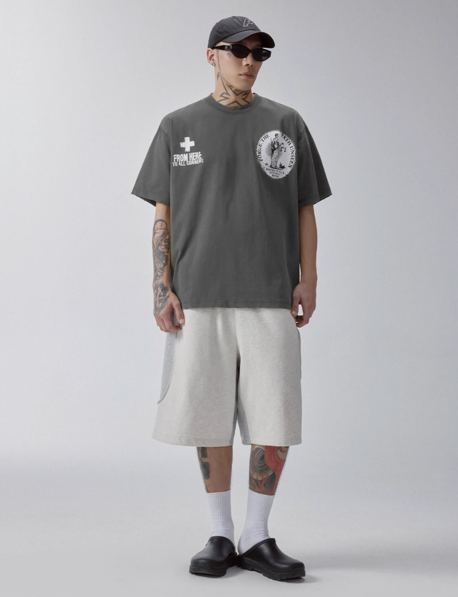 F2CE FORGE THE PATH UNSEEN Printed Vintage Tee | Face 3 Face