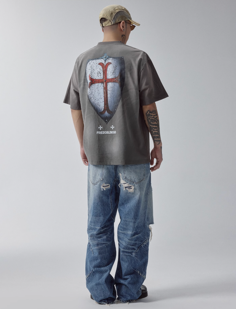 F2CE Washed Distressed Hole Jeans | Face 3 Face