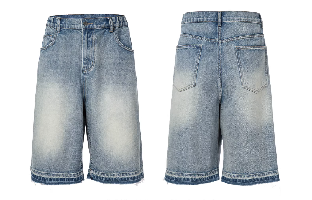 F2CE Washed and Aged Denim Shorts | Face 3 Face