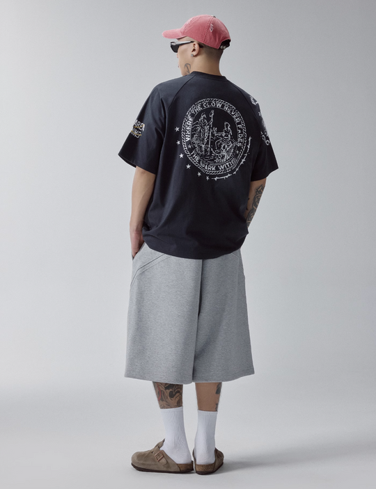 F2CE Basic Stitching Sweat Shorts | Face 3 Face
