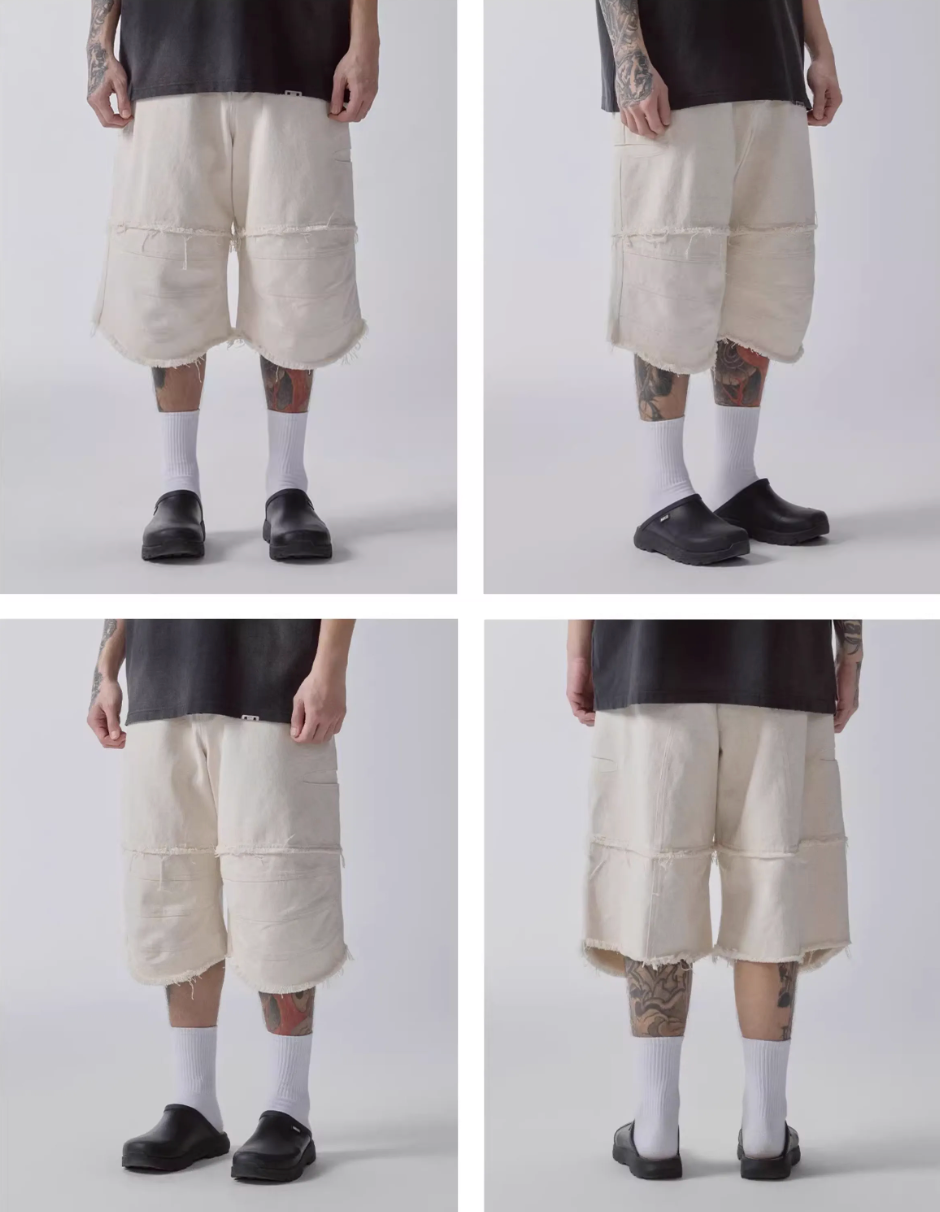 F2CE Knee Stitching Shorts | Face 3 Face