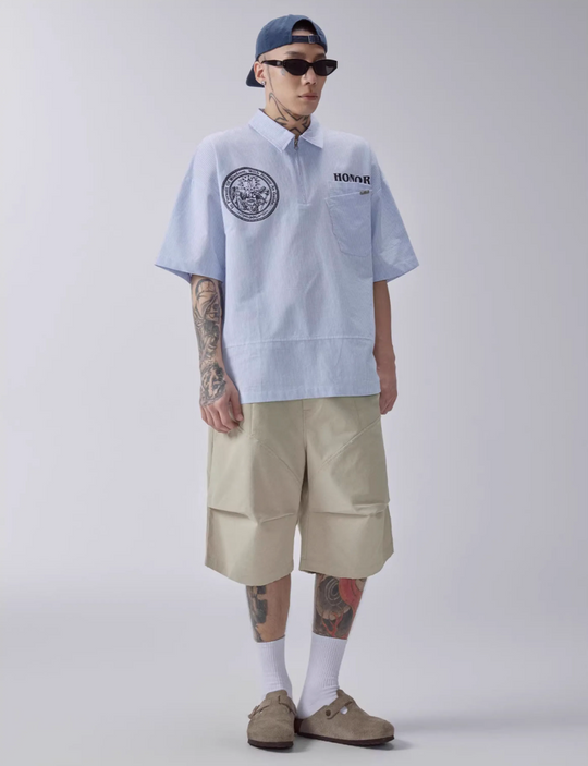 F2CE Knee Pleated Utility Work Shorts | Face 3 Face