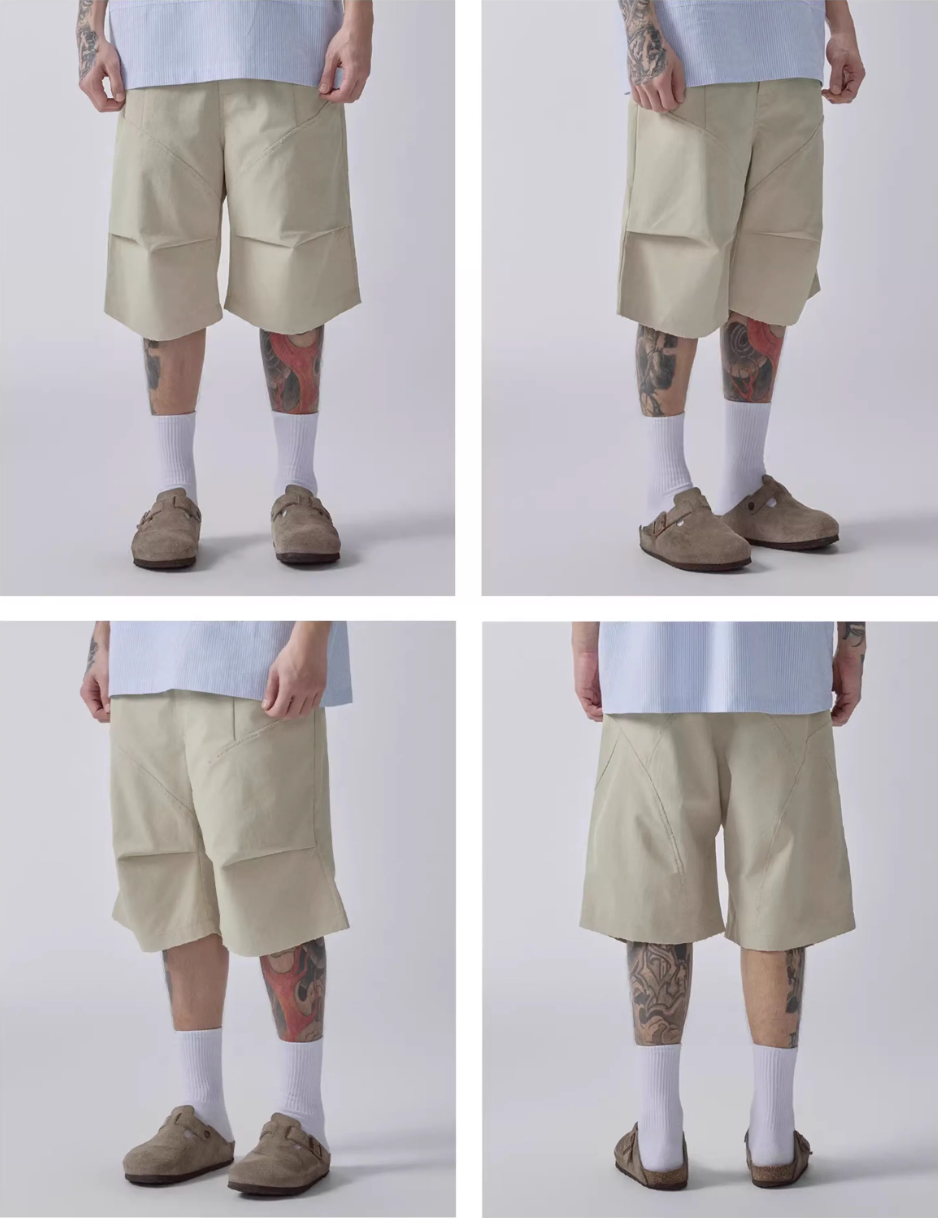 F2CE Knee Pleated Utility Work Shorts | Face 3 Face