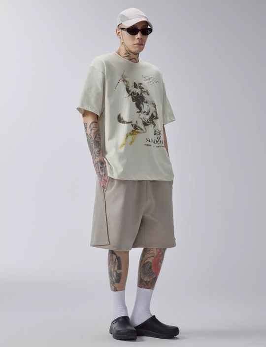 F2CE Deconstructed Embroidered Sweat Shorts | Face 3 Face