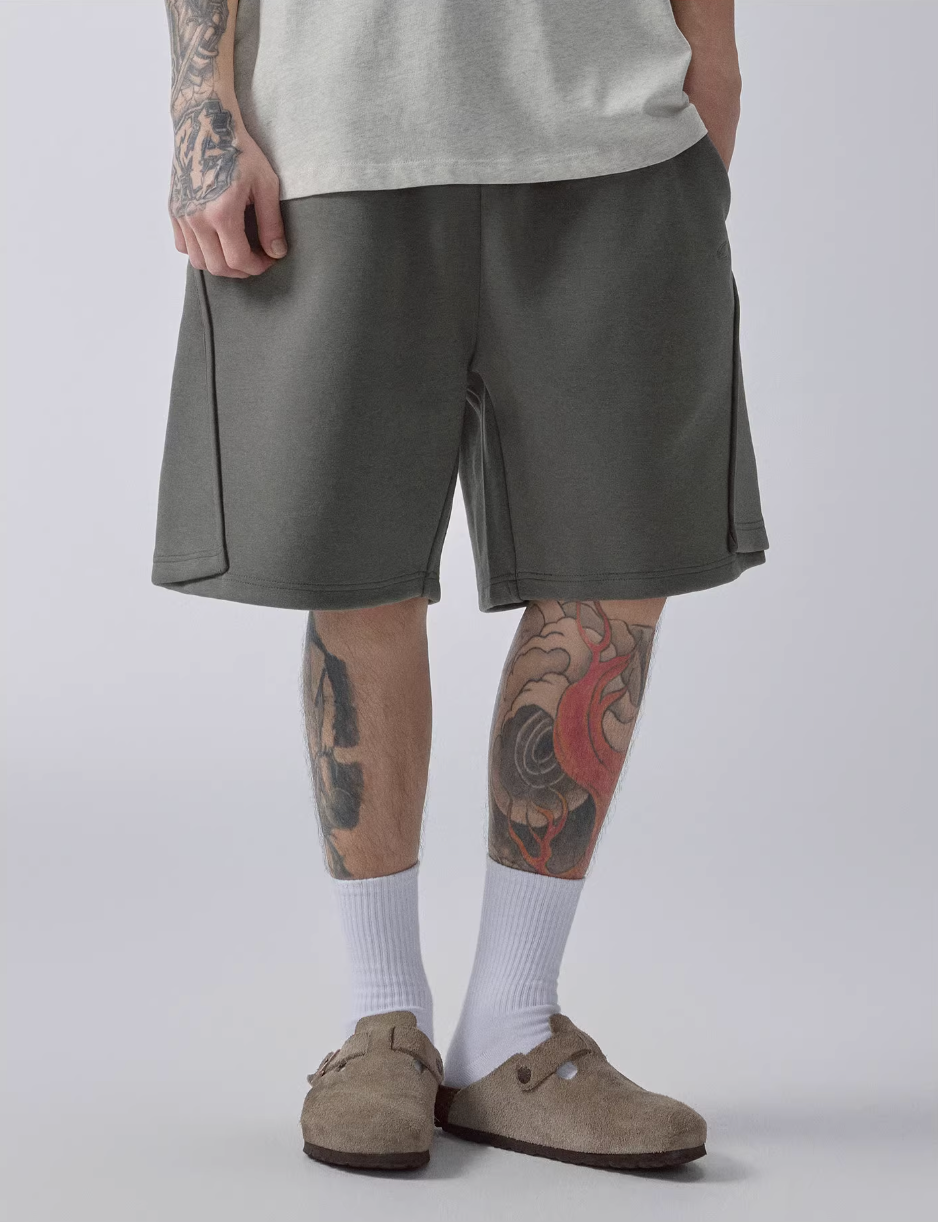 F2CE Deconstructed Embroidered Sweat Shorts | Face 3 Face