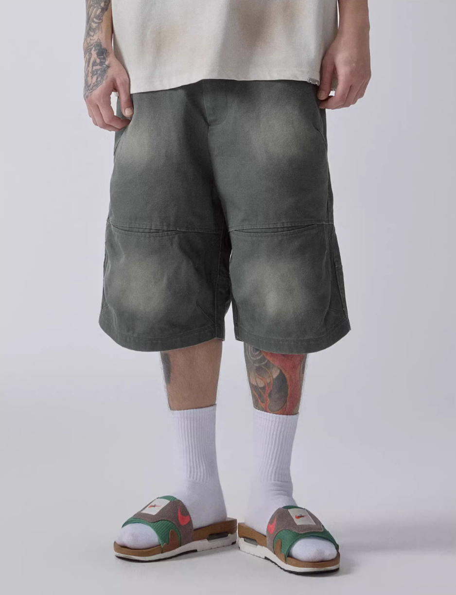 F2CE Washed Gradient Work Shorts | Face 3 Face