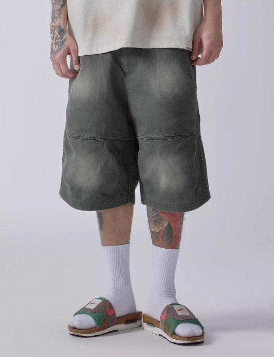 F2CE Washed Gradient Work Shorts | Face 3 Face