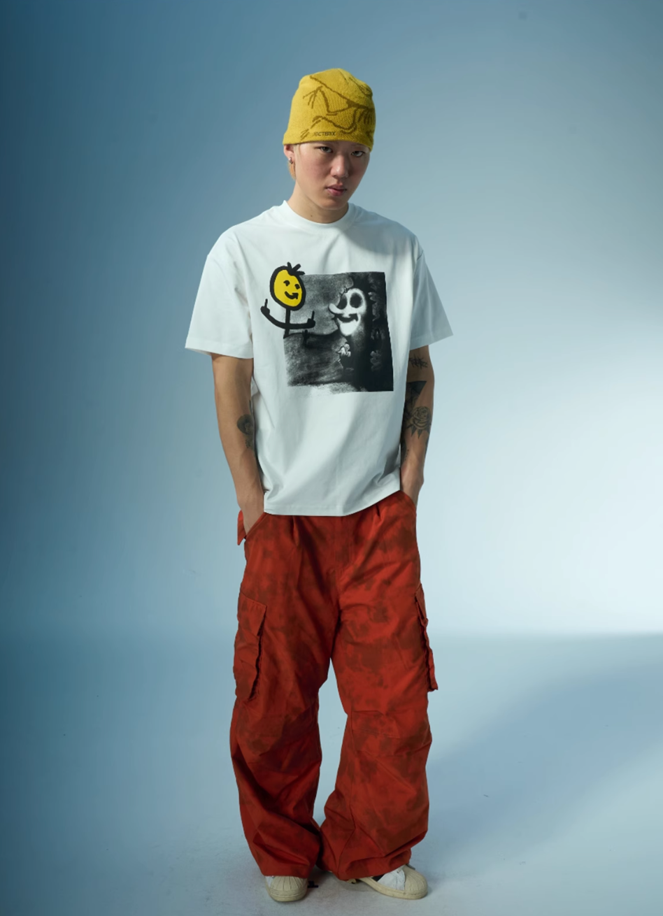 EVILKNIGHT(EK) Illustration Print Tee | Face 3 Face