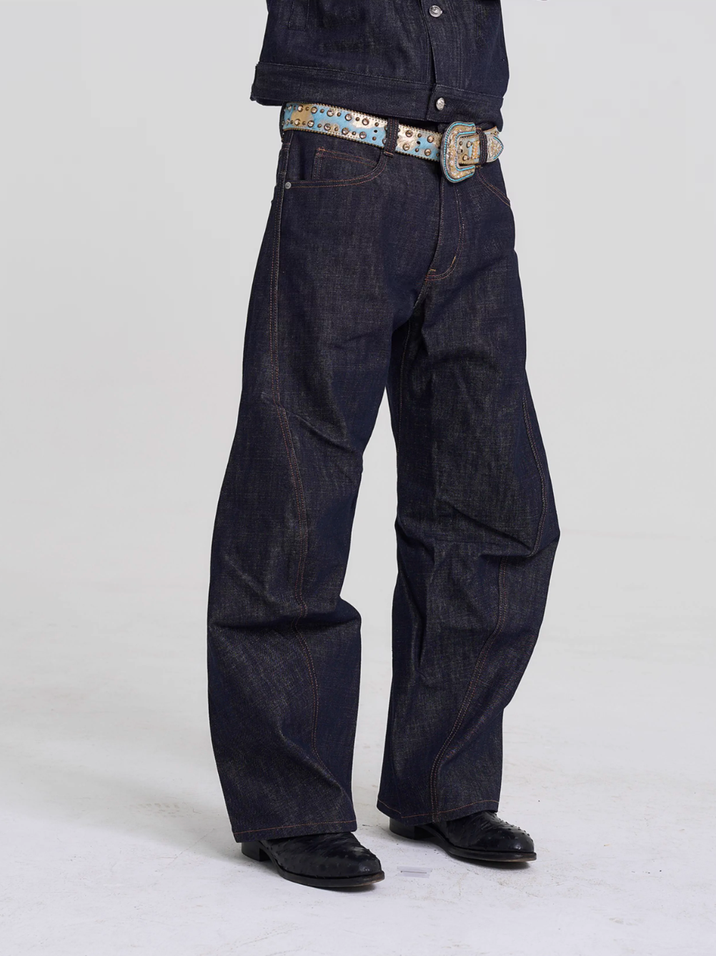 EVILKNIGHT(EK) Classic Tailoring Line Wide-Leg Jeans | Face 3 Face