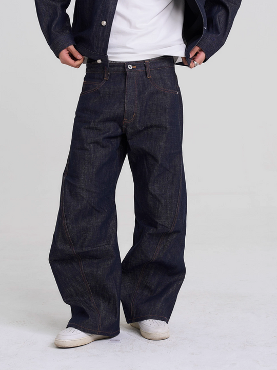 EVILKNIGHT(EK) Classic Tailoring Line Wide-Leg Jeans | Face 3 Face