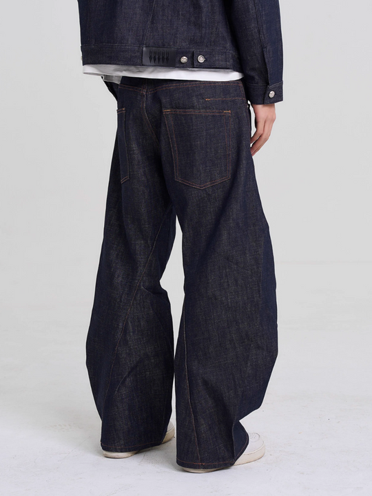 EVILKNIGHT(EK) Classic Tailoring Line Wide-Leg Jeans | Face 3 Face