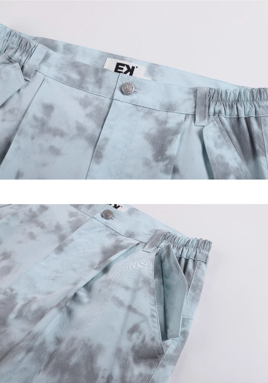 EVILKNIGHT(EK) Tie-Dye 3D Pocket Work Cargo Pants | Face 3 Face
