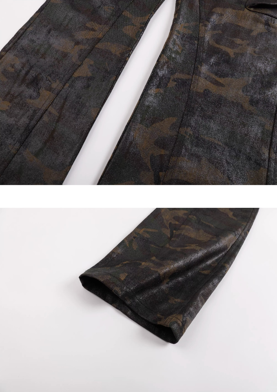EVILKNIGHT(EK) Waxed Camo 3D Pocket Utility Cargo Pants | Face 3 Face