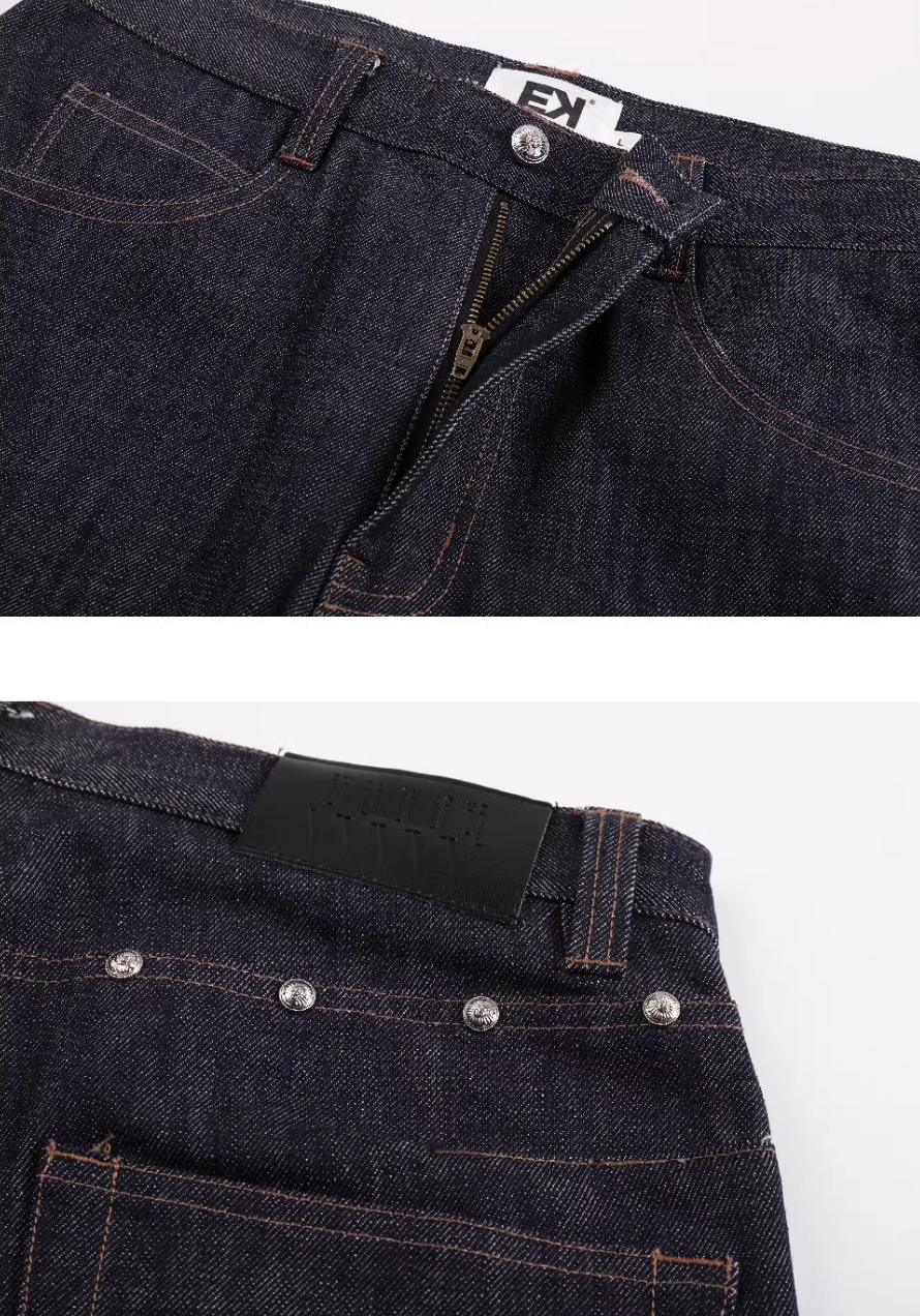 EVILKNIGHT(EK) 3D Cut Rivet Denim Shorts | Face 3 Face