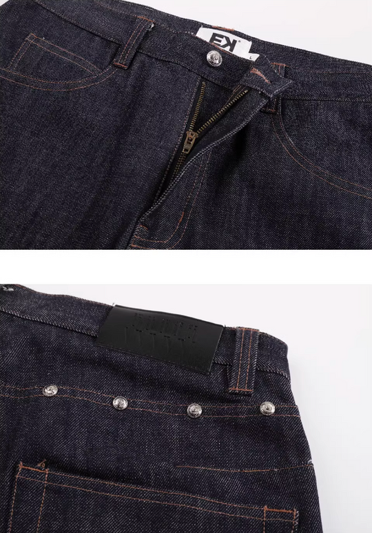 EVILKNIGHT(EK) 3D Cut Rivet Denim Shorts | Face 3 Face