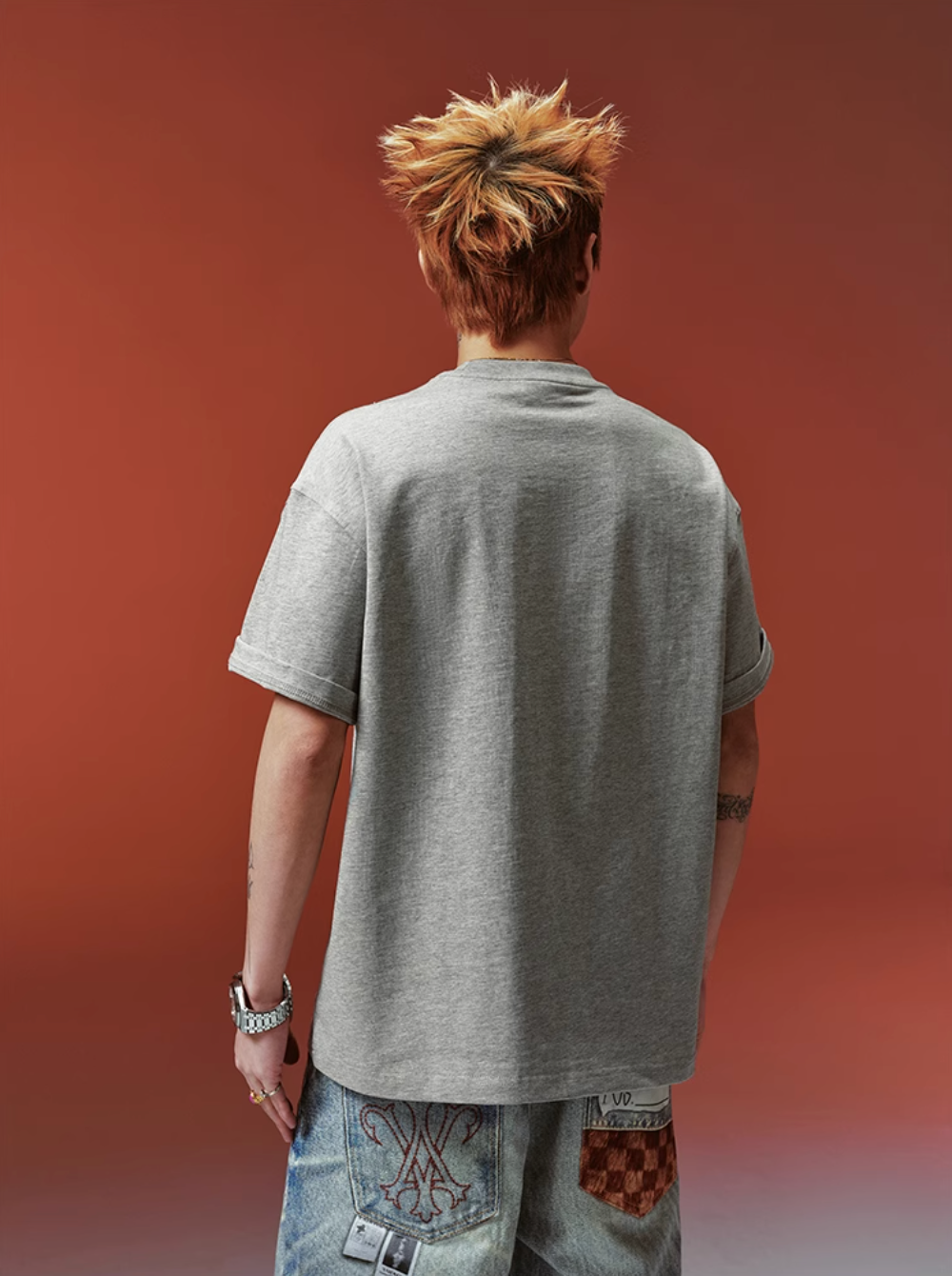 YADcrew Printed Pearl Logo Basic Tee | Face 3 Face