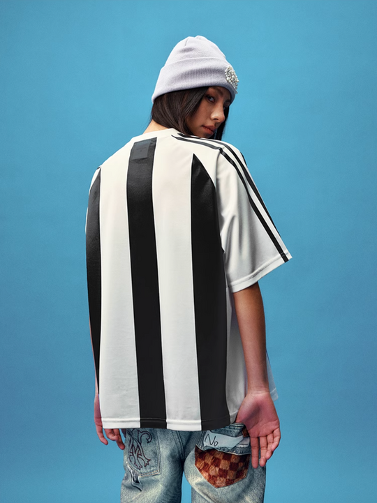 YADcrew Lace Peace Dove Striped Soccer Jersey | Face 3 Face