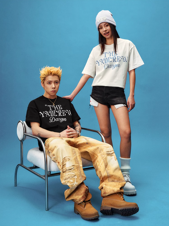 YADcrew Polka Dot Star Foam Printed Tee | Face 3 Face