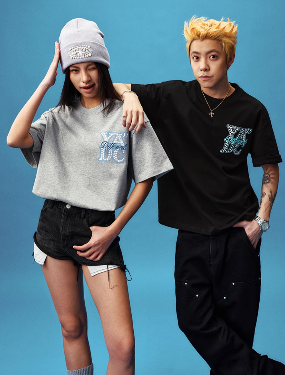 YADcrew Polka Dot YADC Logo 3D Embroidered Tee | Face 3 Face