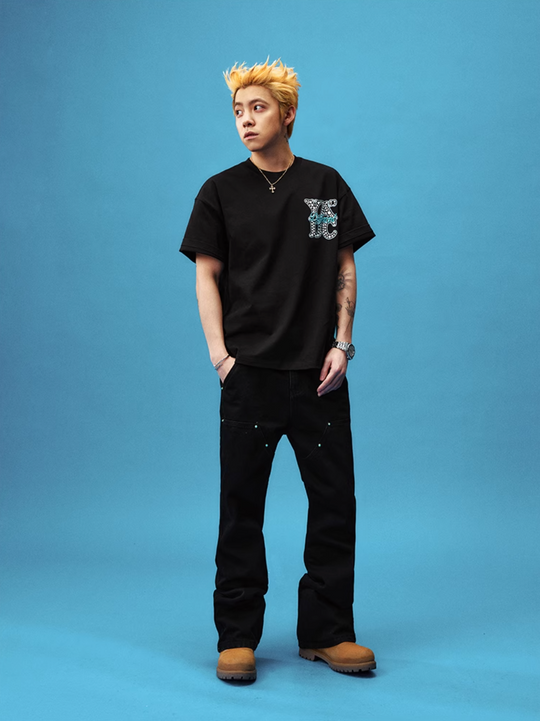 YADcrew Polka Dot YADC Logo 3D Embroidered Tee | Face 3 Face